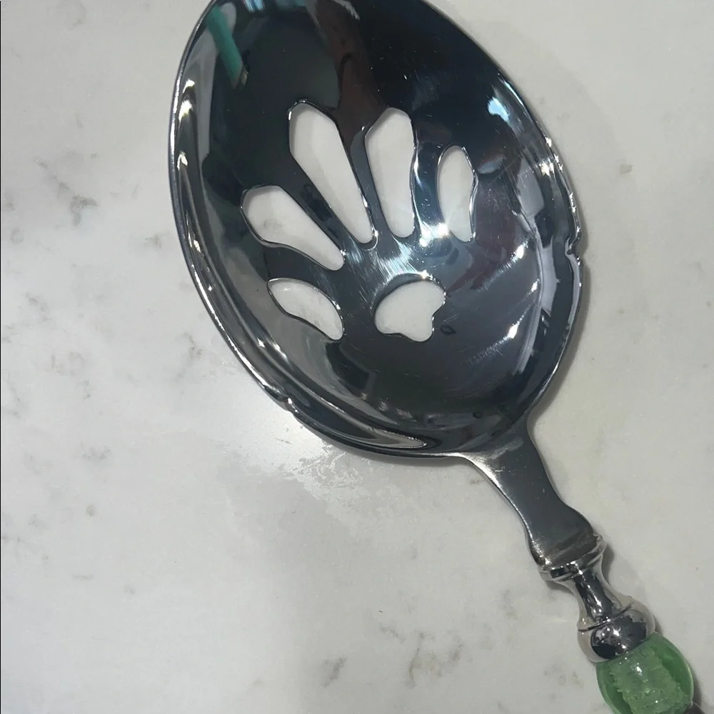 Lenox Silver and Wood Tone Holiday Gatherings 3 piece serving set
